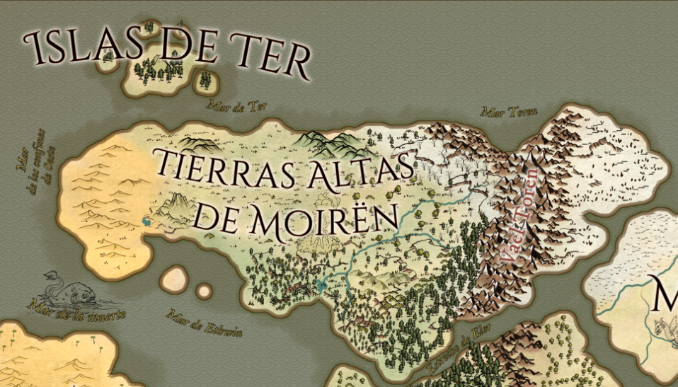 Mapa de Tierras Altas de Moirën