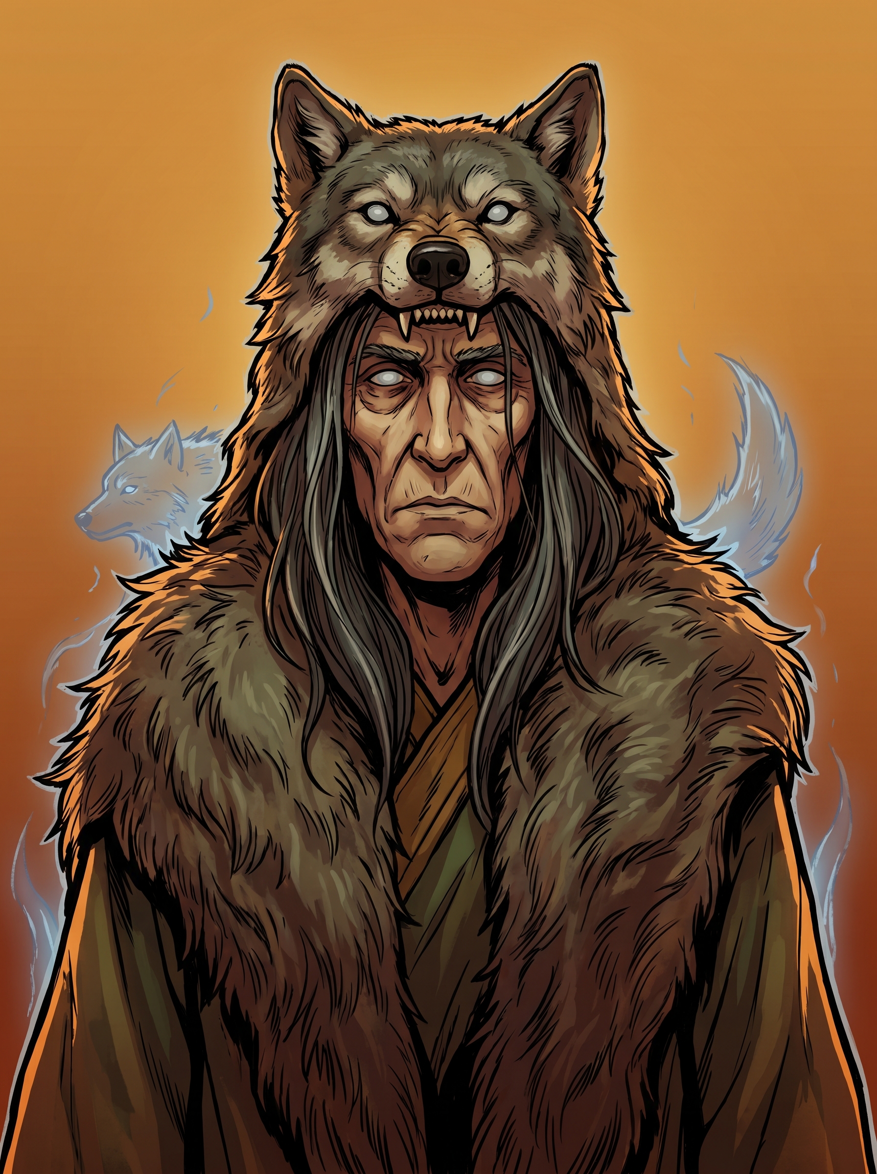 Retrato de el Lobo Azul